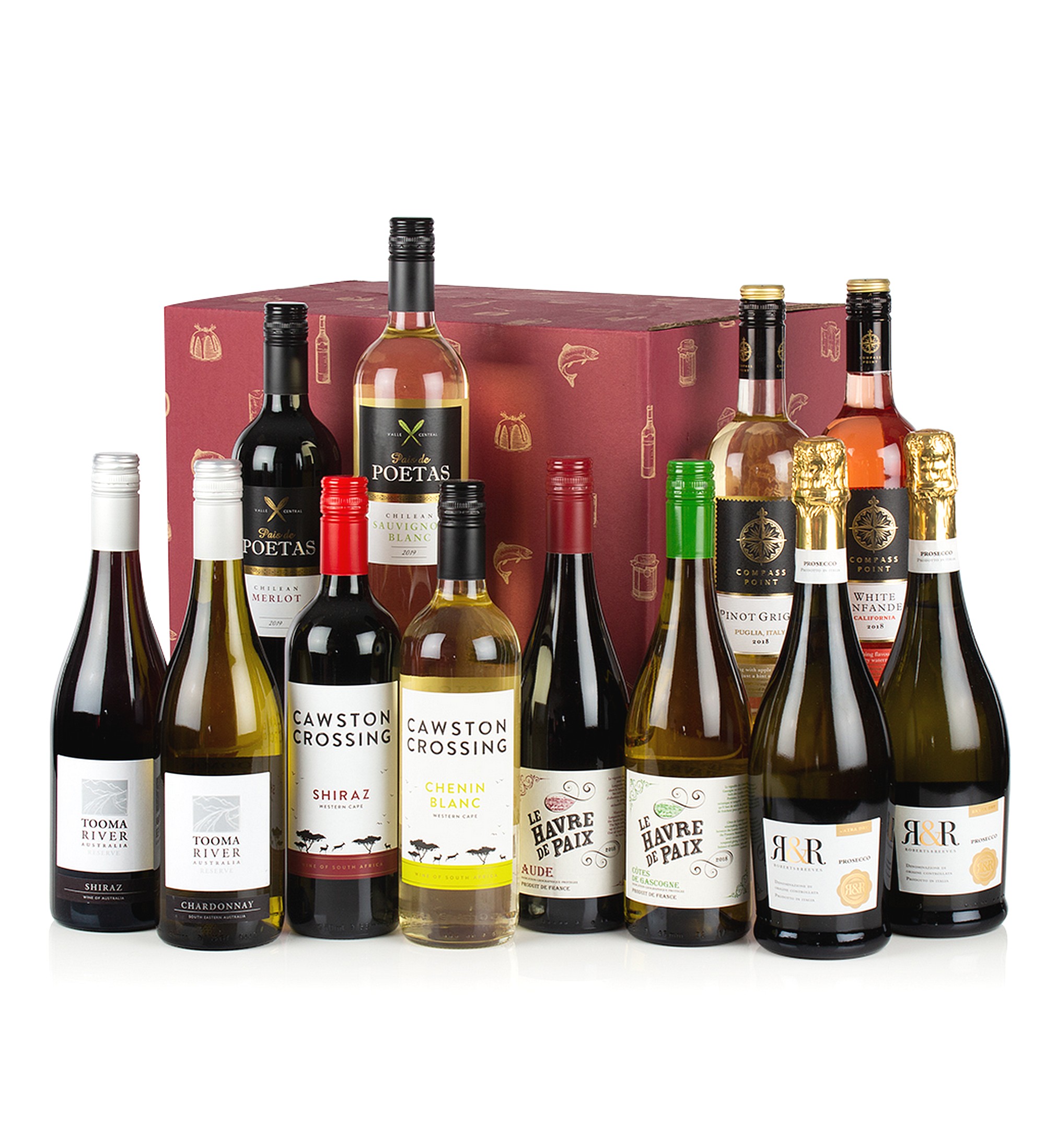 Twelve Wines in a Box 123 Hampers